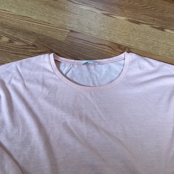 Weekend Suzanne Betro Peach Pullover Side Gather Tie Sweater Size 3X - Picture 4 of 5